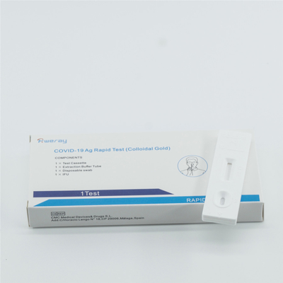 Teste coloidal Covid do antígeno do ouro do Immunoassay não invasor 19 jogos do teste